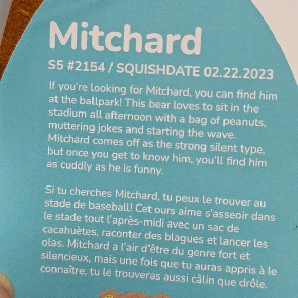 New Squishmallows Mitchard - Picture 5 of 13